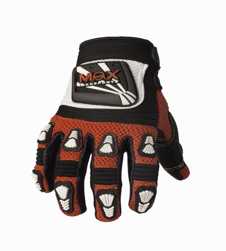 GUANTES MOTOCROSS MAX VMX09 (ROJO) L/PREMIUM TALLE L [MVMX09R/L]